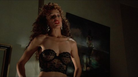 Jennifer Beals, Kasi Lemmons - Nude & Sexy Videos in Vampire's Kiss (1989)