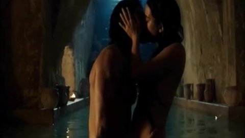 Cote de Pablo - Nude & Sexy Videos in The Dovekeepers s01e02 (2015)